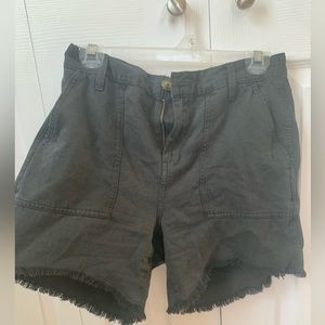 Aerie high waisted distressed shorts